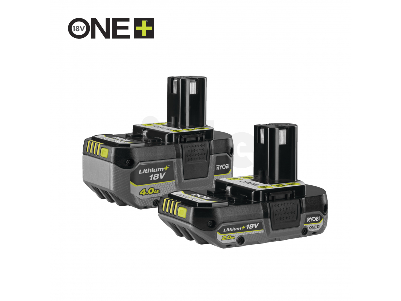 Ryobi RB18242X | ONE+ 18V 1x 4.0Ah & 1x 2.0Ah Lithium+ Accu&apos;s 5133005509