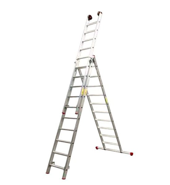 Maxall Reform ladder maxall 3 x 12 sporten recht + gevelrollen