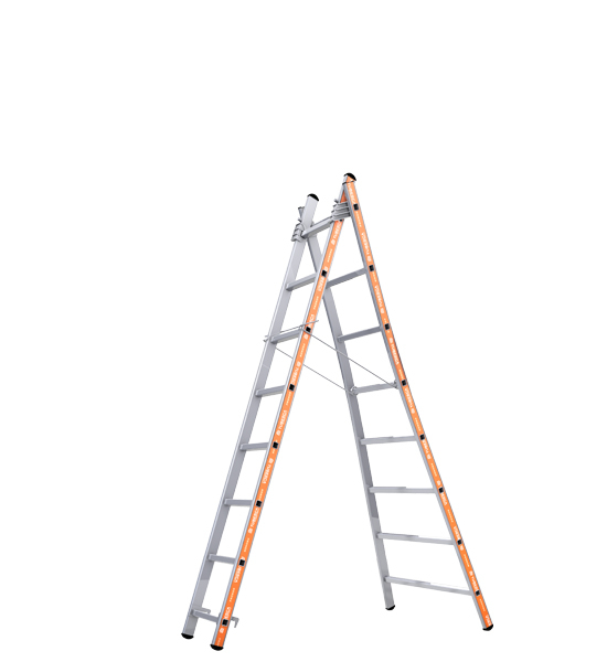 Little Jumbo Reformladder 1252 | met uitgebogen bomen | 2x10 sporten 1201252010