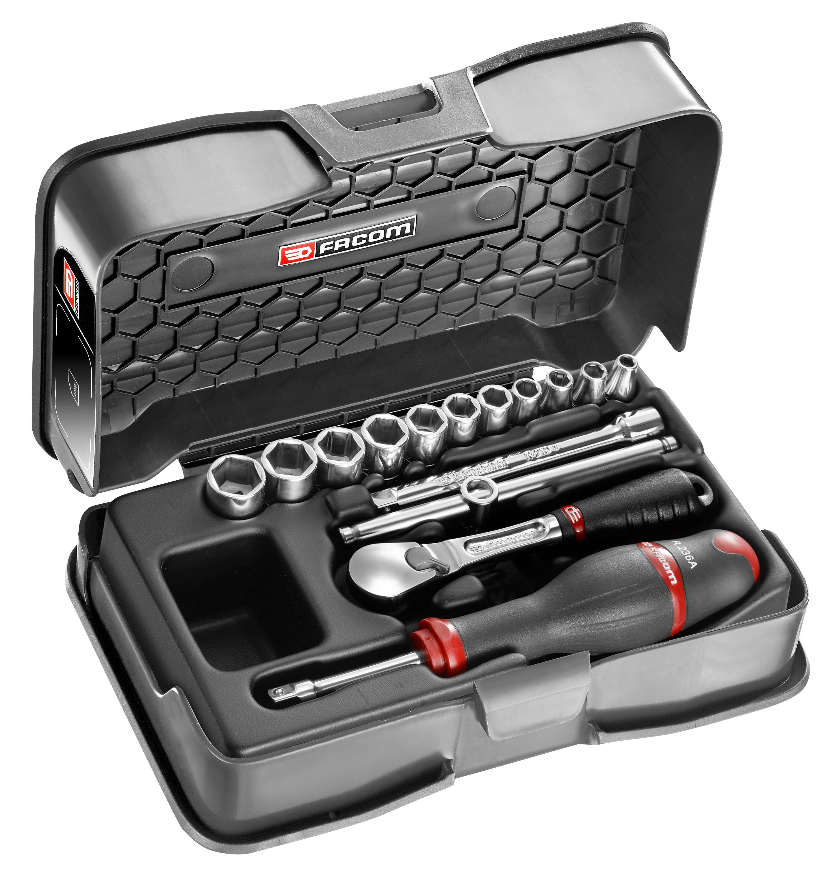 Facom doppendoos 1/4' 6-k inch rl.161 37 stuks - RL.161-5P6U