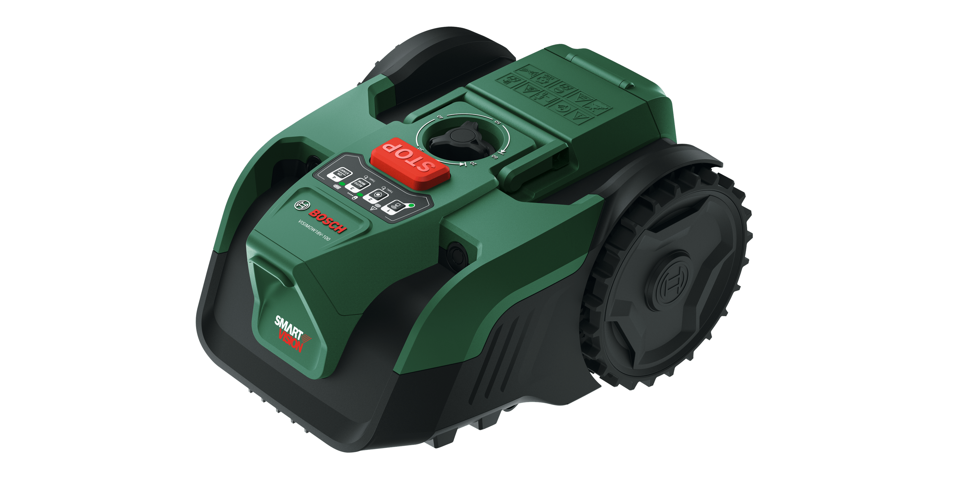 Bosch Groen Robotmaaier VISIMOW18V-100 | 1 x 4,0 Ah accu en oplader - 06008E1000