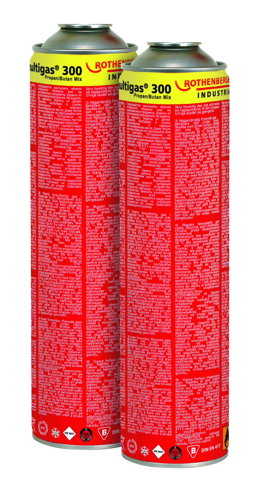 Rothenberger Rothenberger Multigascilinder, Duopack, 600 ml ROT035510D