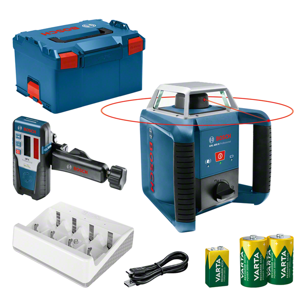 Bosch Blauw GRL 400 H Rotatielaser LR1 L-Boxx 0601061806