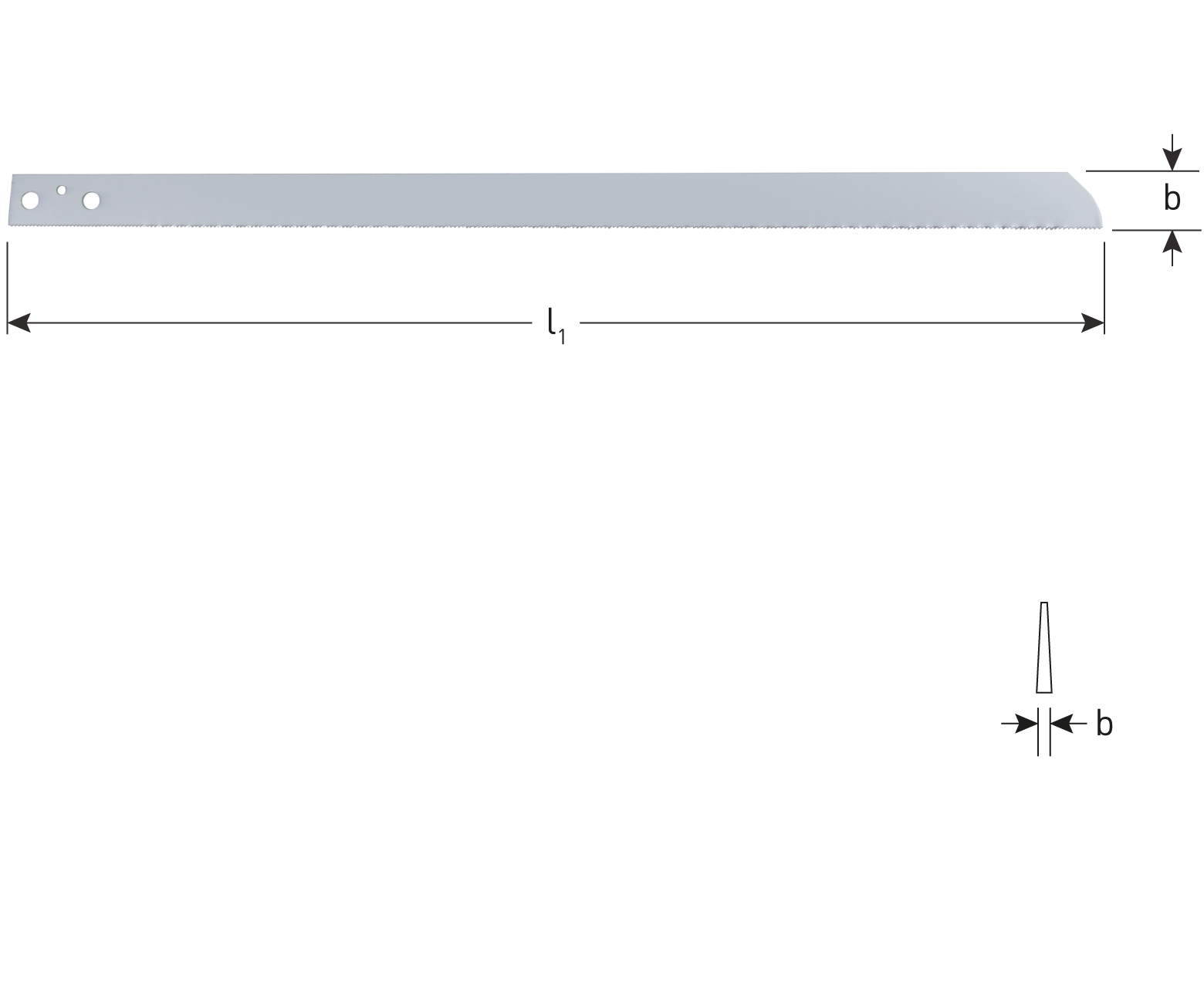 Rotec Lucht-decoupeerzaagbladen 400x25x1,5 mm/16tpi (64/1) - 5170020