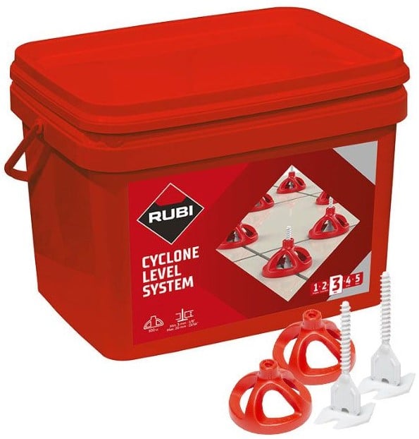 Rubi Cyclone Level Starterskit | 1,5 mm | 3 - 18 mm | 100 caps + 300 strips - 35964