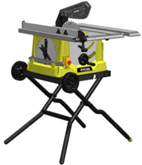 Ryobi RTS1800EF-G 1800w tafelzaagmachine met inklapbaar onderstel - 5133002025