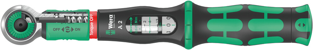 Wera Safe-Torque A 2 draaimomentsleutel met 1/4" zeskantaandrijving, 2-12 Nm, 2-12 Nm - 05075801001