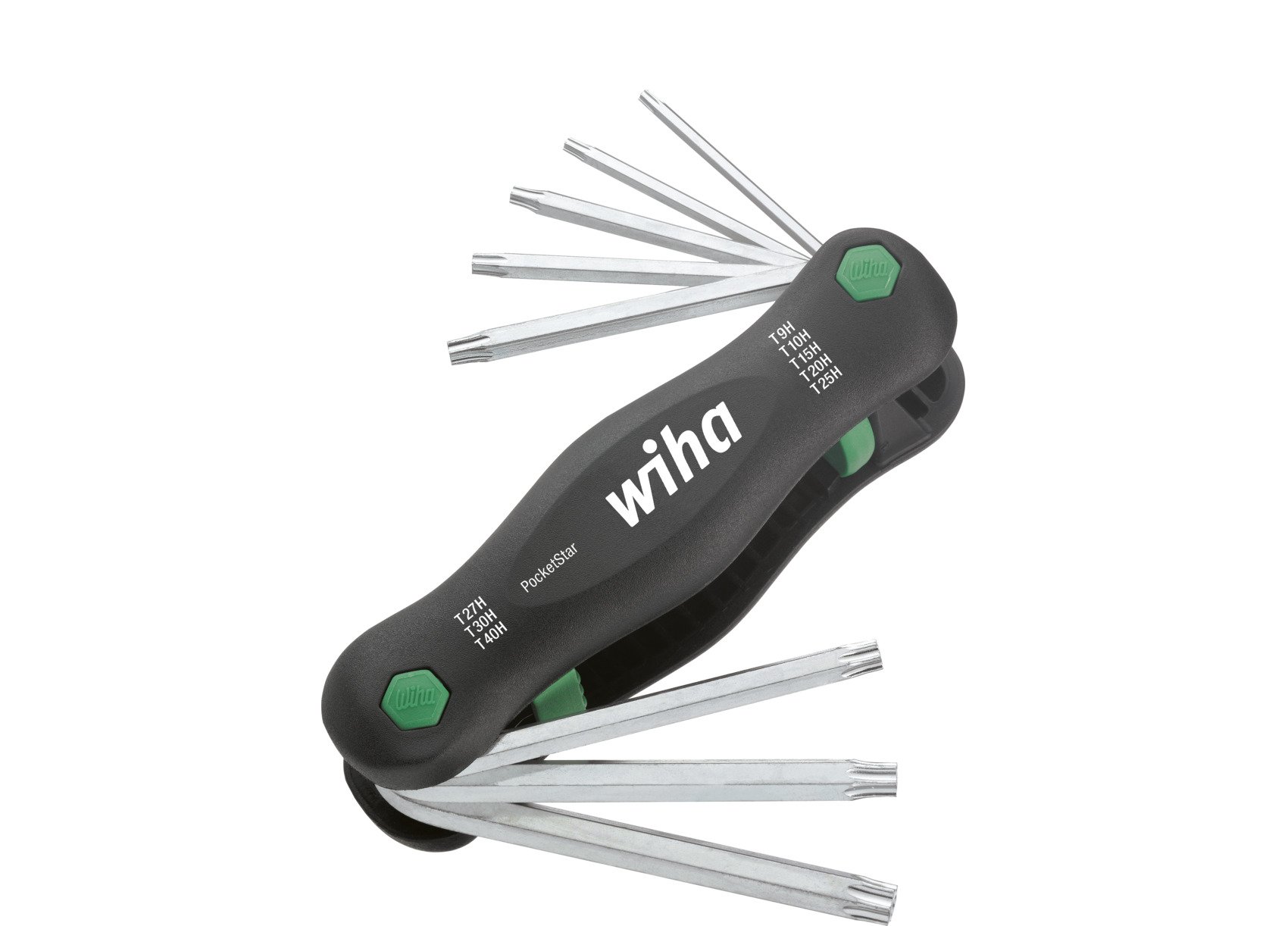 Wiha Multitool PocketStar | TORX® | Tamper Resistant (met boring) | 8-delig | SB-versie | met euroslot ophanger - 25166 - 25166