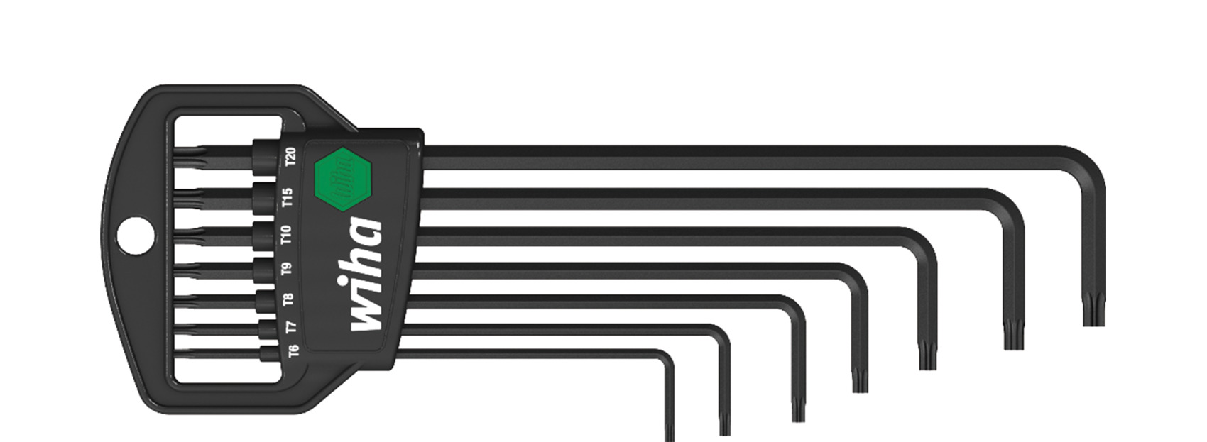 Wiha Stiftsleutelset | in Classic houder | TORX® | MagicSpring® | 8-delig | chemisch gezwart - 33753 - 33753