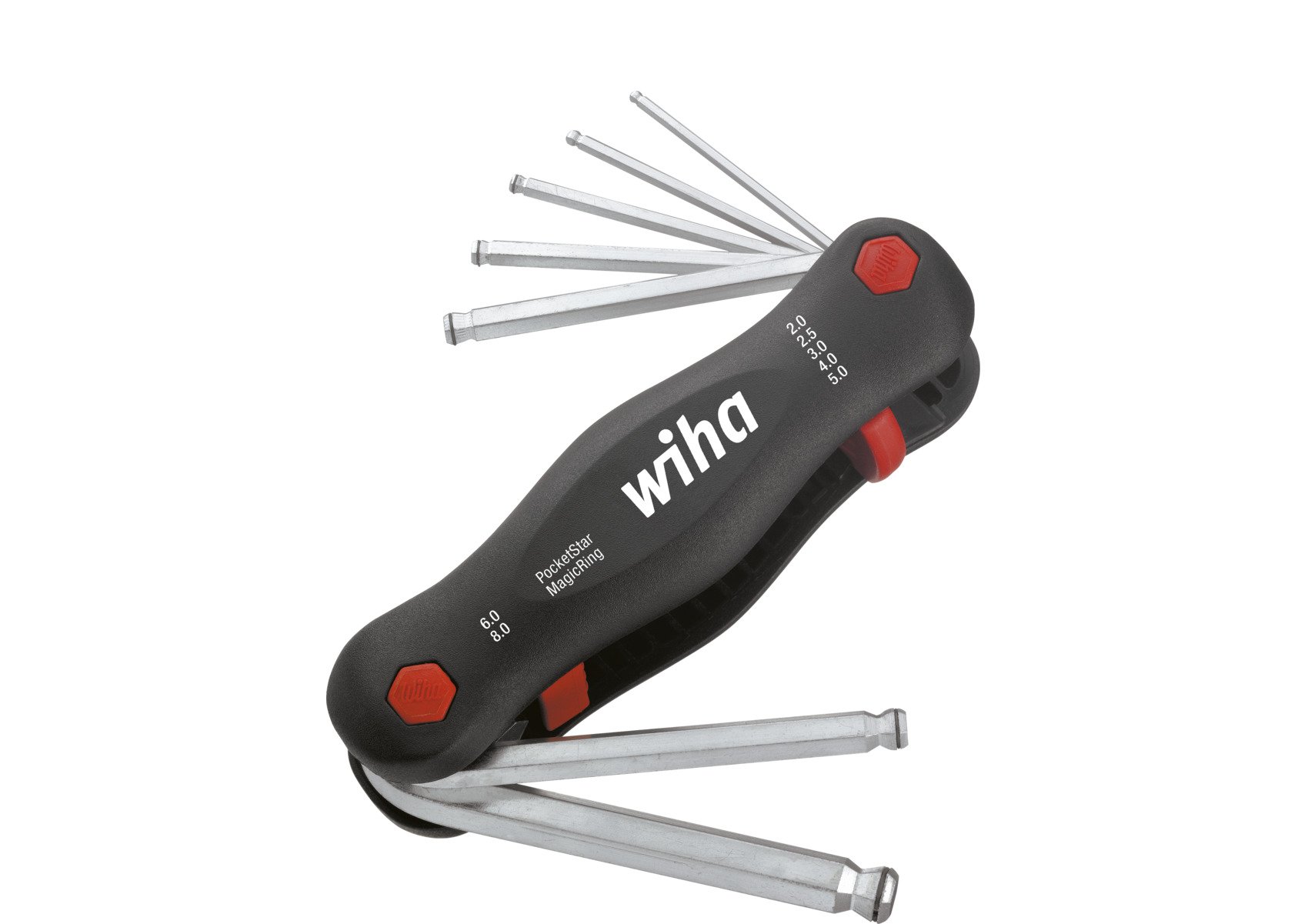 Wiha Multitool PocketStar | Zeskantkogelkop | MagicRing | 7-delig - 23031 - 23031