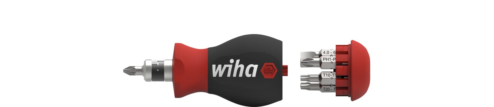 Wiha Schroevendraaier | met bitmagazijn | Stubby 43613