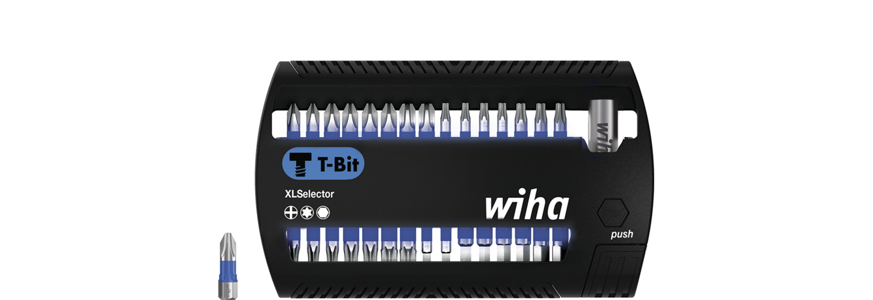Wiha Bitset XLSelector T-bit 25 mm Phillips, TORX®, zeskant 32-delig 1/4" C6,3 - 41830 - 41830