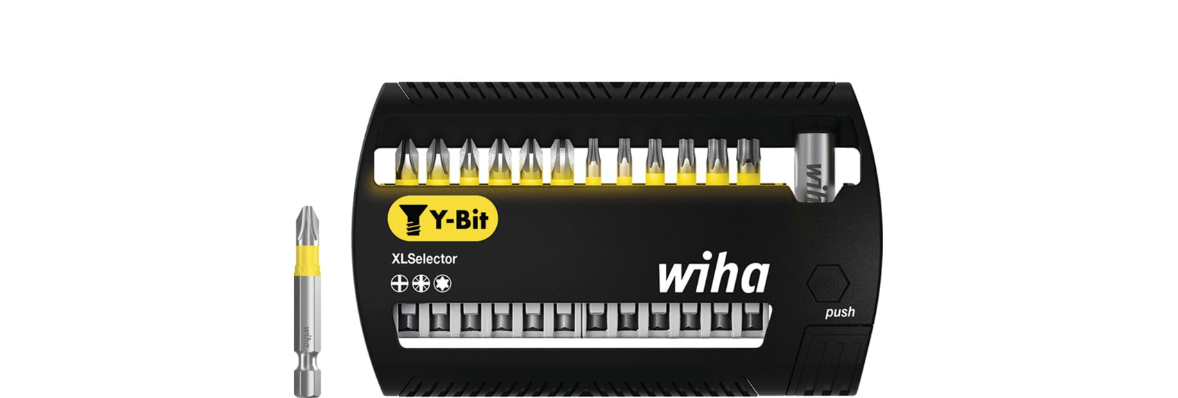Wiha 41834 | Bitset XLSelector | Y-bit | 50 mm | Phillips, Pozidriv, TORX | 1/4" | 14-delig - 41834