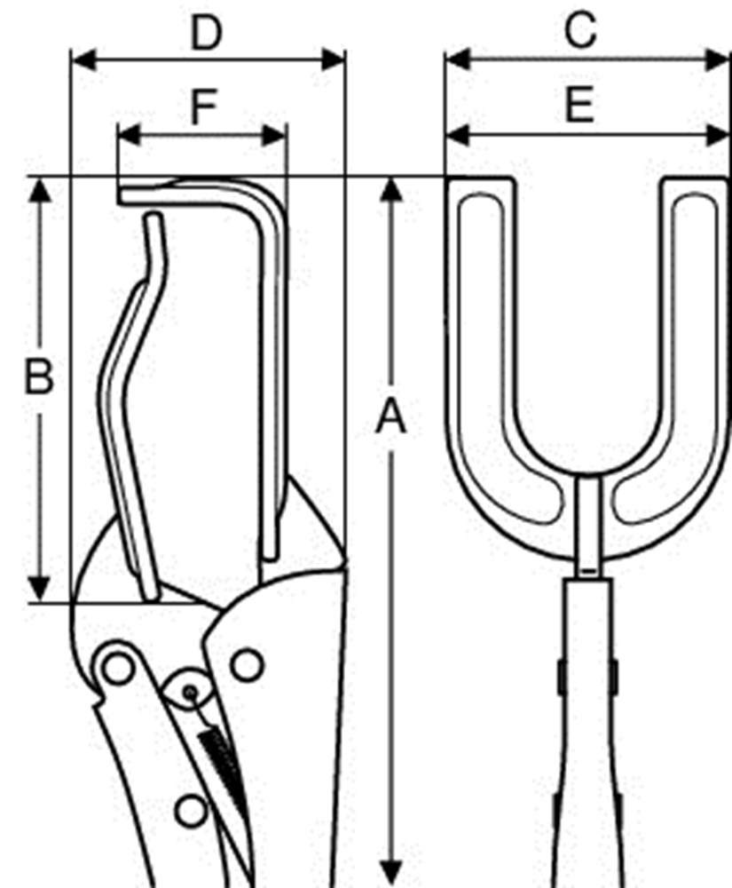 Bahco lasklemtang 200 mm | 2965-200