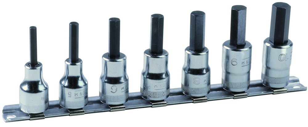 Bahco rail set dopsleutel.6-kant 4-10 | 7409MR/S7