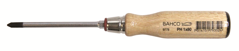 Bahco schroevendraaier houten hecht philips2 | 9778-2