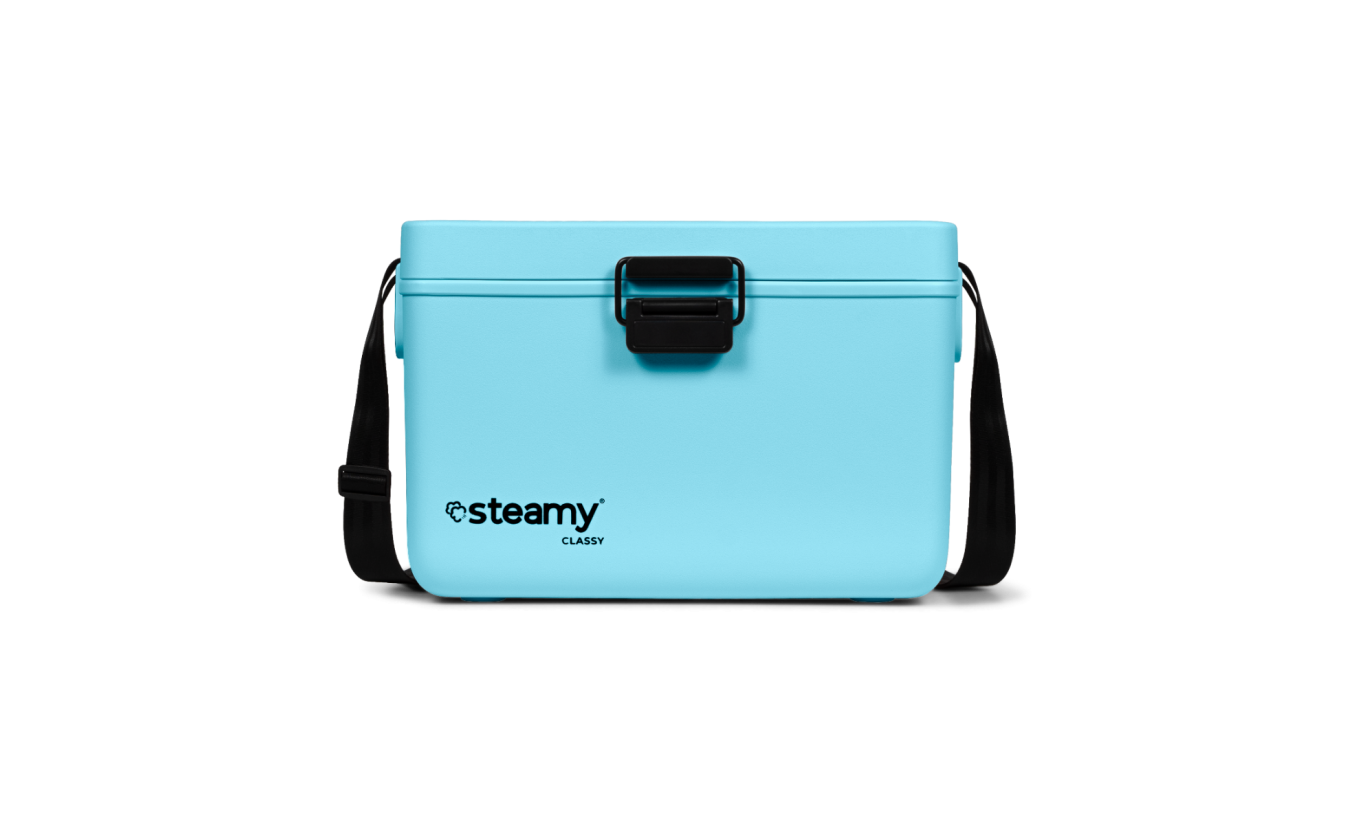 Steamy Classy 12 (12 Liter) Koelbox met Schouderband Sky Blue