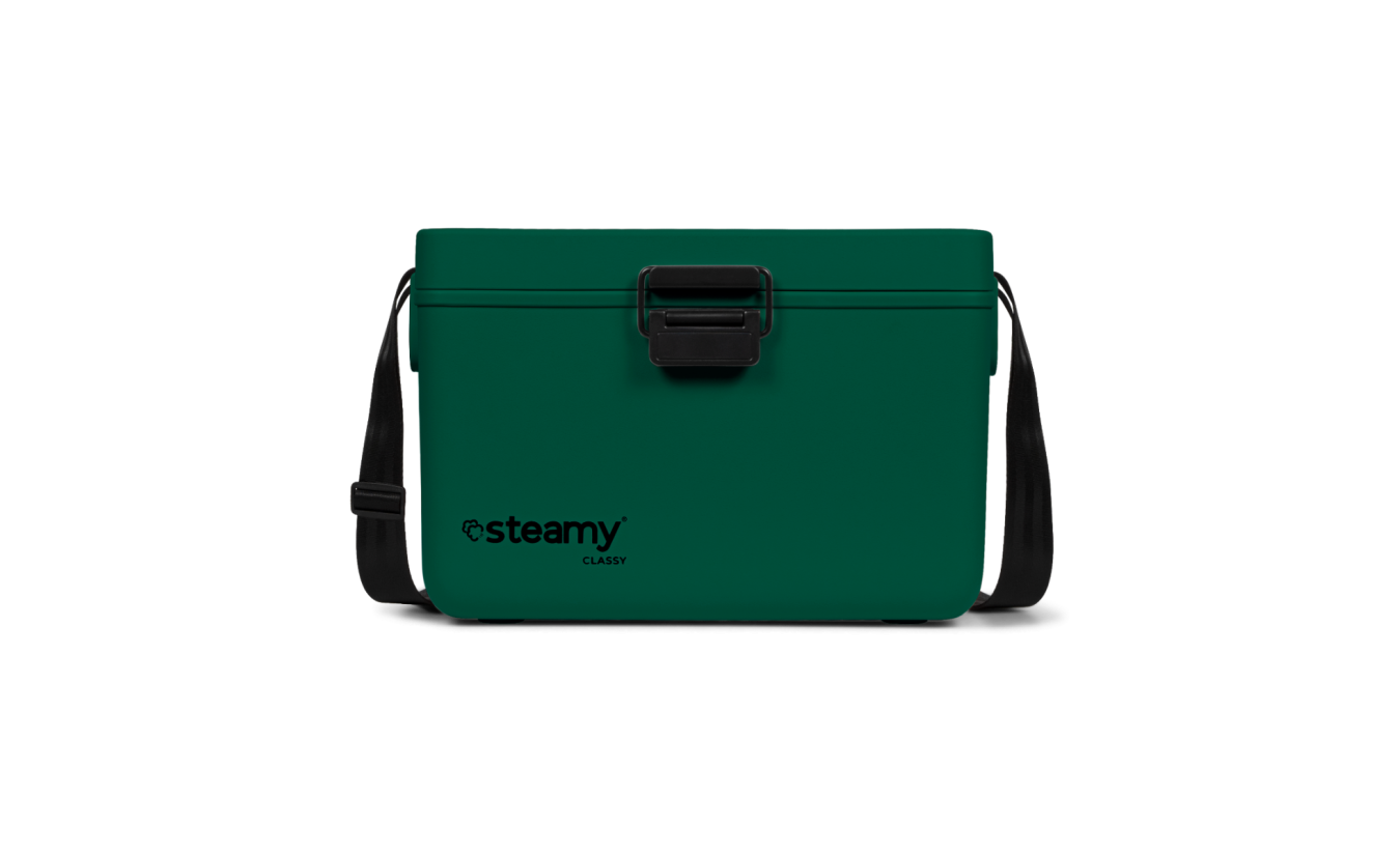 Steamy Classy 12 (12 Liter) Koelbox met Schouderband Pine Green