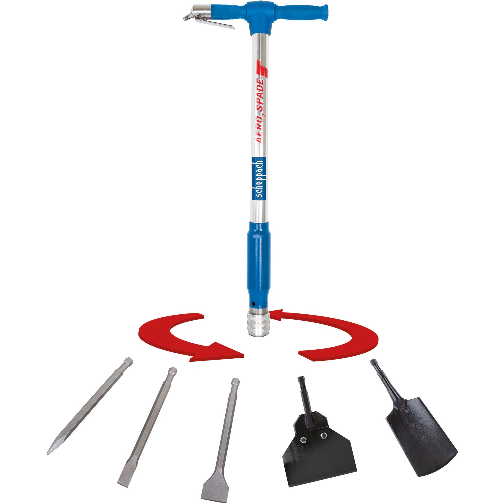 Scheppach AERO 2 SPADE Pneumatische 5-in-1 Tool - 5909601900