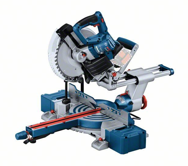 Bosch Blauw - GCM 18V-254 D Accu Afkortzaag | 254 mm | Zonder accu&apos;s en lader - 0601B51100