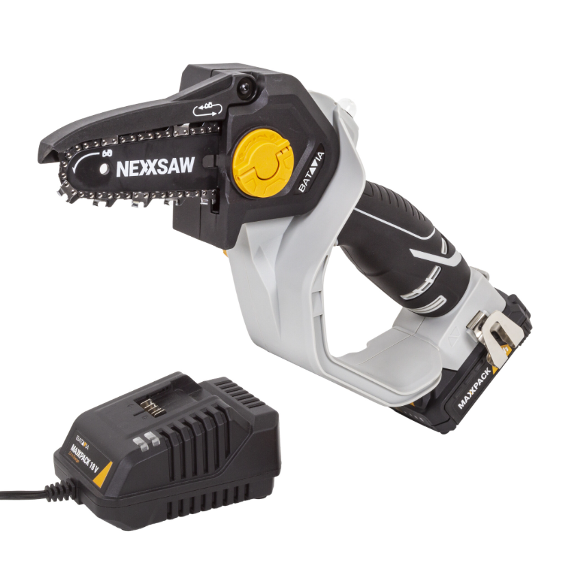 Nexxsaw® Accu Eenhands Kettingzaag 18V / V3 | Incl. Accu & Oplader | Maxxpack® Accuplatform