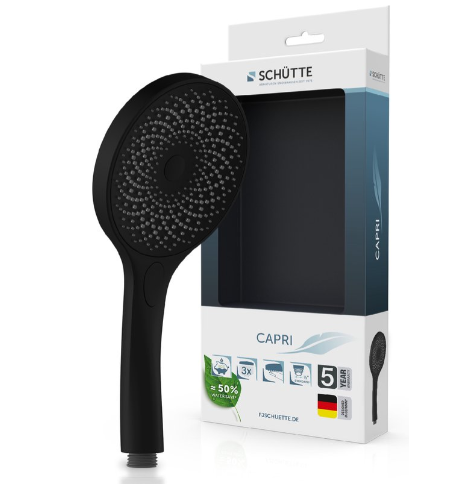 Schütte CAPRI Handdouche | Zwart/Mat - 60993