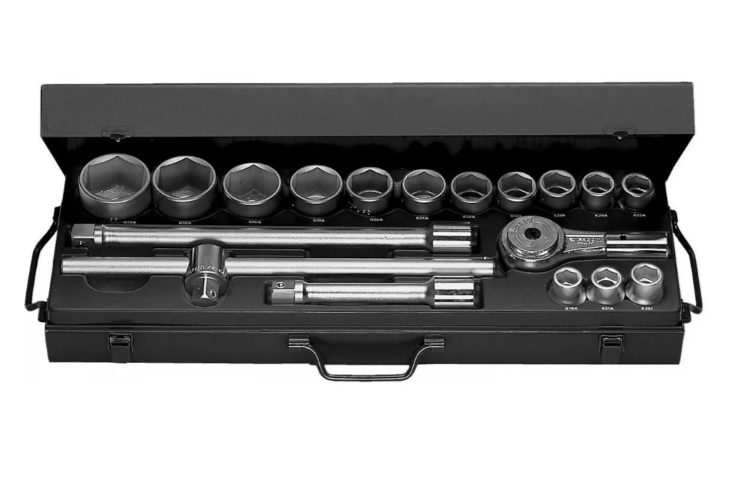 Facom doppen set 3/4&apos; 6 kant 19-55mm - K.437E
