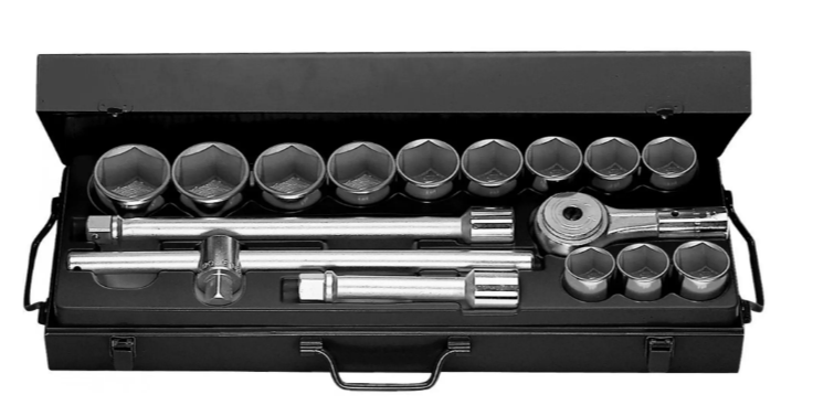 Facom doppen set 3/4&apos; 6 kant 30-55 mm - K.433E
