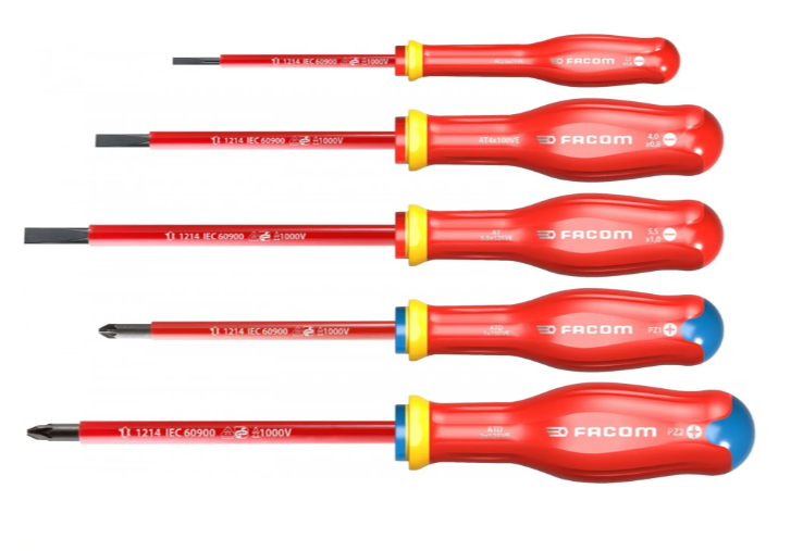 Facom Schroevendraaierset Protwist 5 Delig 1000V - AT5VE.PB - AT5VE.PB
