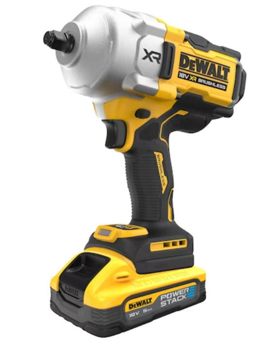 DeWalt DCF961H2T Hoogkoppel Accu Slagmoersleutel | 1/2" | 18V | 2x 5.0Ah PowerStack | in TSTAK - DCF961H2T-QW
