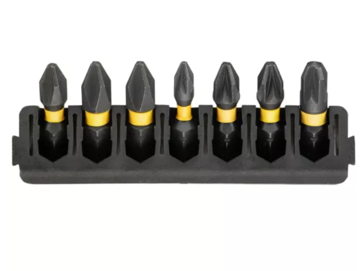 DeWalt Accessoires Bitset | Houder + IMPACT Torsion | 25 mm | PBitset | H1 x1, PBitset | H2 x2, PZ1 x1, PZ2 x2, PZ3 x1 - DT70809-QZ