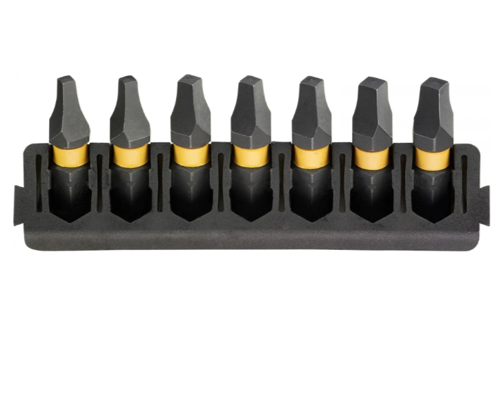 DeWalt Accessoires Bitset | Houder + IMPACT Torsion | 25 mm | SQ1 x2, SQ2 x3, SQ3 x2 - DT70815-QZ