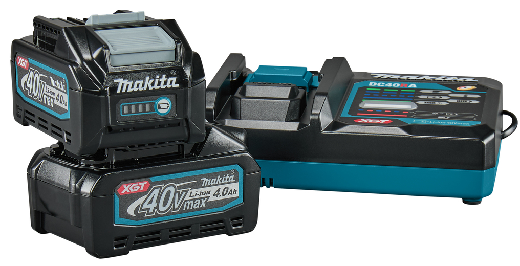 Makita Startset XGT DC40RA/2xBL4040 - 191L77-9