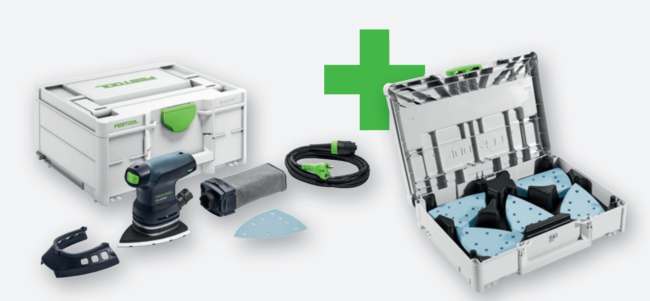 Festool DTS 400 REQ GR-SYS P Deltaschuurmachine | Met GRANAT schuurpapier gevulde Systainer 3 578208