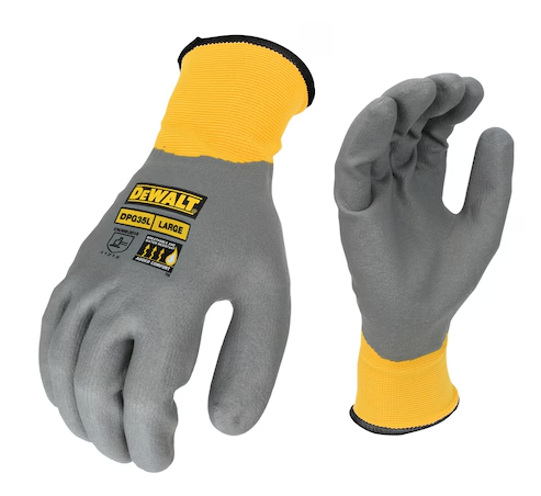 DeWalt DPG35L Full dip | Waterbestendige ademende werkhandschoenen | L - DPG35L