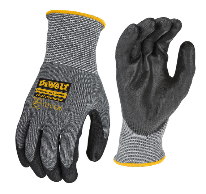 Dewalt DPG860L EU Touchscreen HPPE Cut D Handschoenen - DPG860L