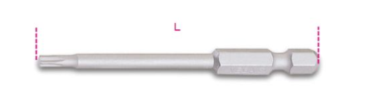 Beta 862TX-L 06 Bits voor Torx® schroeven | 5 stuks - 008620556 008620556