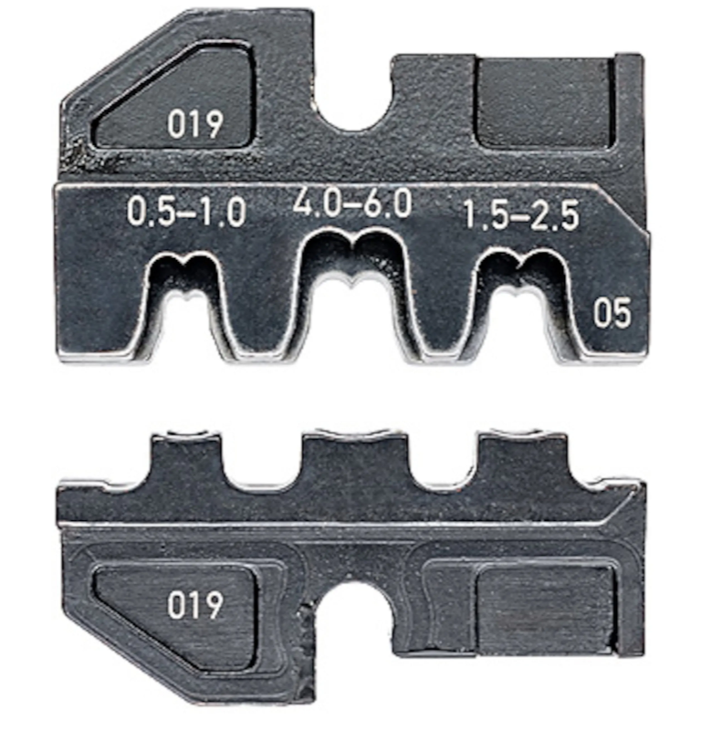 Knipex Krimpprofiel voor niet-gesoleerde open aansluitstekkers 4,8 + 6,3 mm - 974905