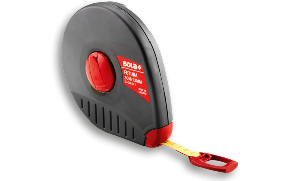 Sola Glasvezel meetband 20mtr Futura FT20, Kunststof huis geel EG-Klasse 2 SB - 50057701 - 50057701