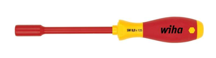 Wiha Zeskantdopsleutel | sleutelwijdte 5 mm | klinglengte 125 mm meercomponentengreep | VDE-geïsoleerd | 1 stuk - 00855 00855