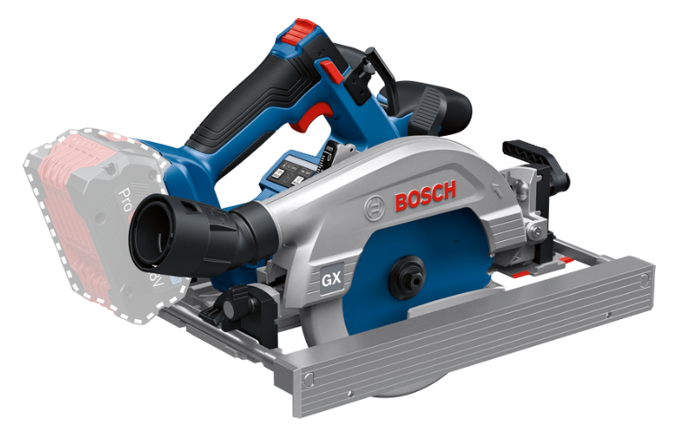 Bosch Blauw GKS 18V-57-2 GX Professional Accu Cirkelzaag | 18V | Zonder accu en lader in L-box 06016C1001