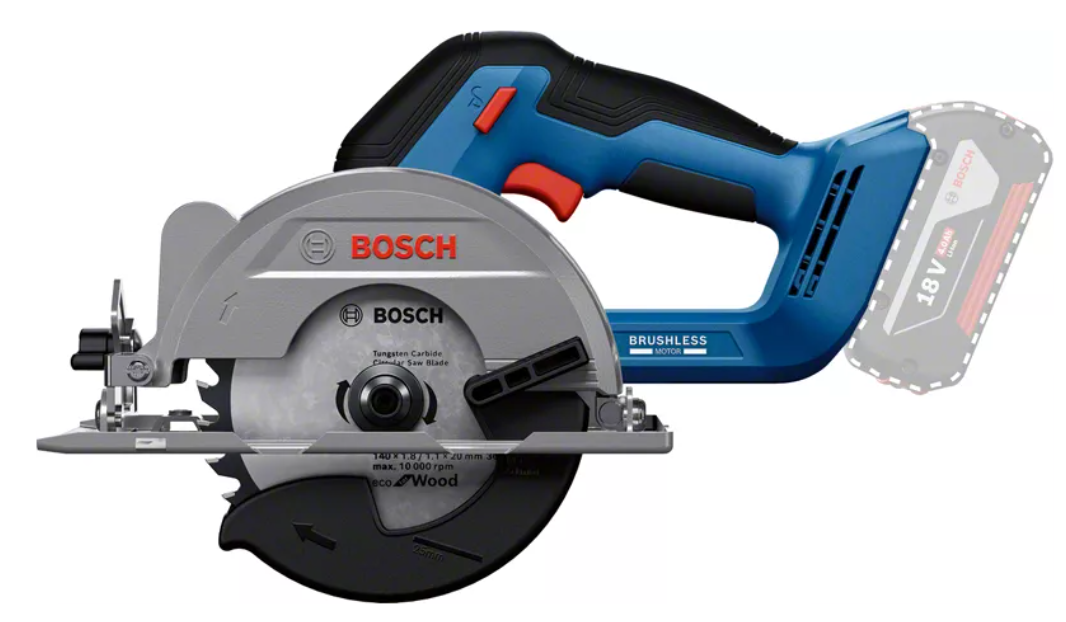 Bosch Blauw GKS 18V-51 Professional Accu Cirkelzaag | 18V | Zonder accu en lader | In doos 06019M3120
