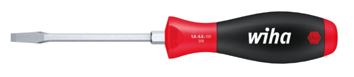 Wiha Schroevendraaier | snedebreedte 7 mm | klinglengte 125 mm meercomponentengreep | zeskantkling / aanzet | 1 stuk - 00735 00735