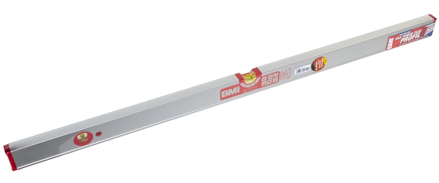 BMI Waterpas | 180 cm | aluminium zilver | ± 0,5 mm/m | 1 stuk - 694180 E 694180 E