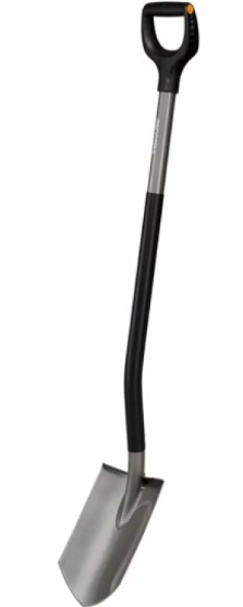Fiskars Ergonomic tuinspade spits | Grijs - 1066708