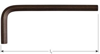 Rotec Inbussleutel kort metrisch 3,0x 63mm (zwart) - 8780030