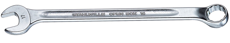 Stahlwille Ring-steeksleutel | SW 21 mm lengte 280 mm | vorm B | chroom-legering-staal | 1 stuk - 40102121 40102121