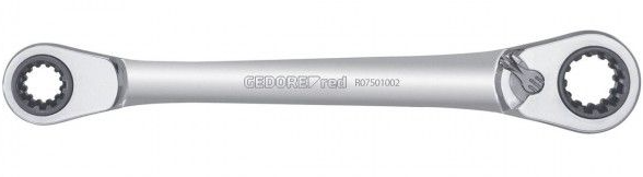 Gedore RED R07501002 Dubbele Ringratelsleutel Omschakelbaar Metrisch 2-Delig 3300900 - R07501002
