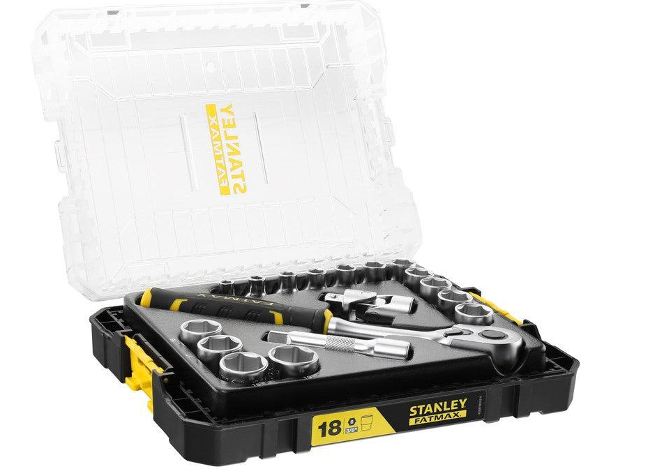 Stanley handgereedschap FMMT98102-0 FatMax PRO STACK Dopsleutelset 3/8" Doppenset 3/8" 18-Delig - FMMT98102-0