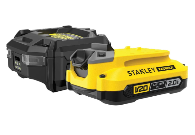 Stanley Powertools Stanley FATMAX SFMCB10D1 V20 18V Starter Kit | 1x2Ah + Lader SFMCB10D1-QW